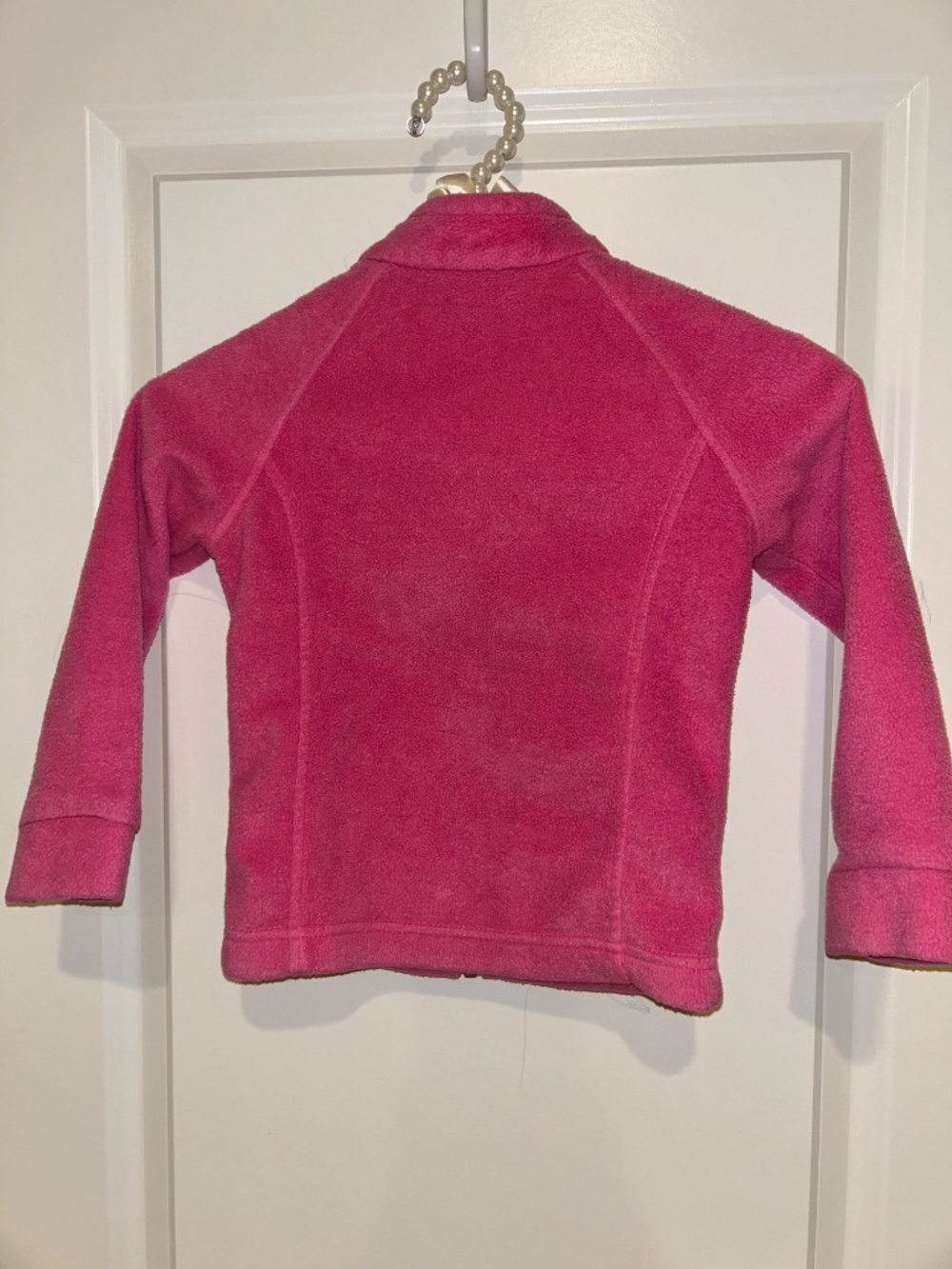 Columbia Girls Pink Full Zip Fleece Jacket 4T Lightweight Outdoor Coat - Picture 6 of 6